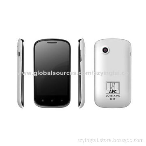 3.5-inch Cheapest Smartphones with MT6572A Cortex TM-A7, 1.2GHz Dual-core High-speed, CE/RoHS Mark
